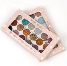 Miss Rose 18 Colors Glitter Waterproof Matte Long Lasting Eyeshadow Palette Durable Stylish Practical Choice For Professional And Daily Makeup